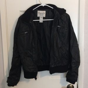 American Rag Women's Black Leather Jacket